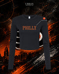 Philly Rhinestone Crop Long Sleeve