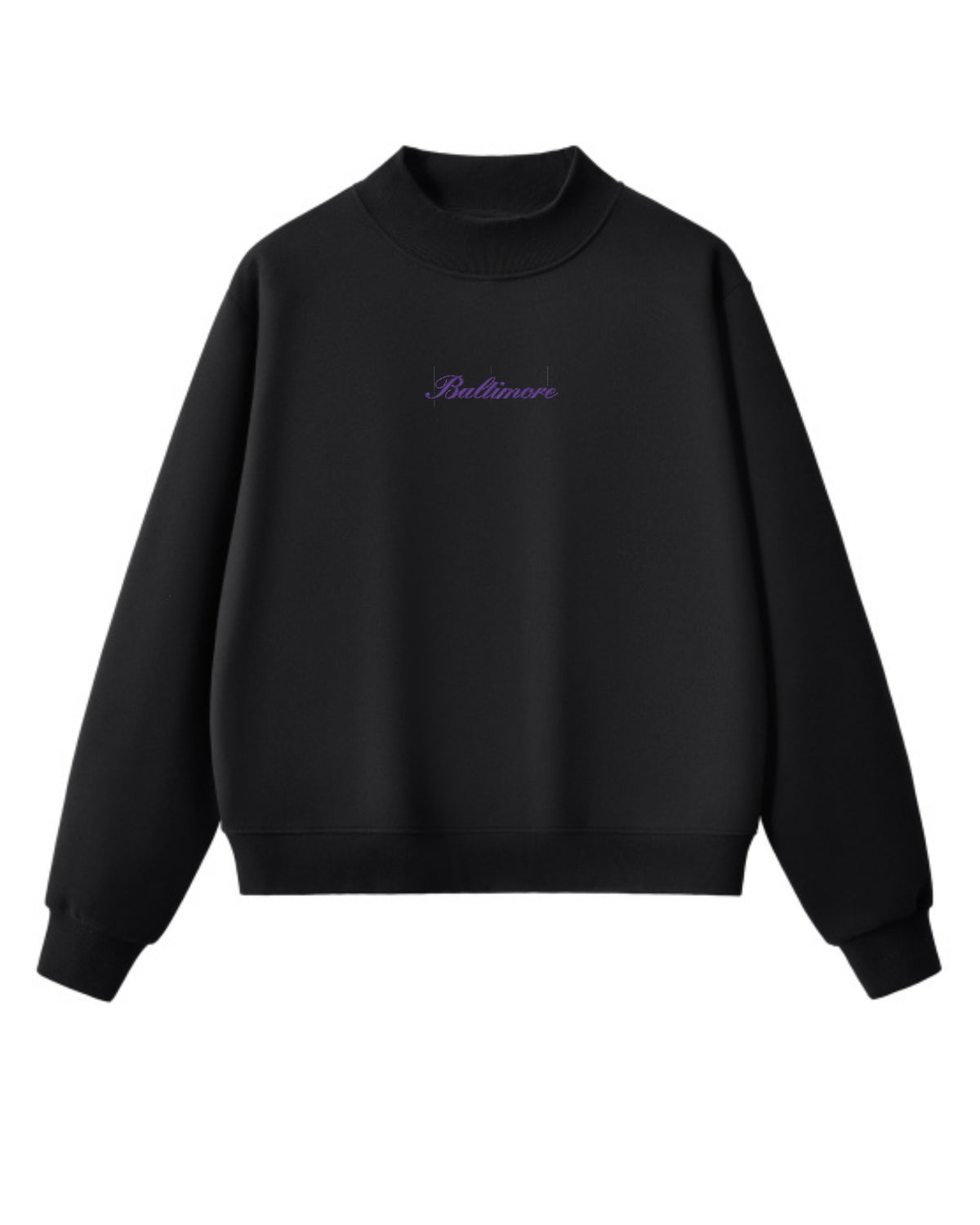 Embroidered Sunday Mock Neck - PREORDER